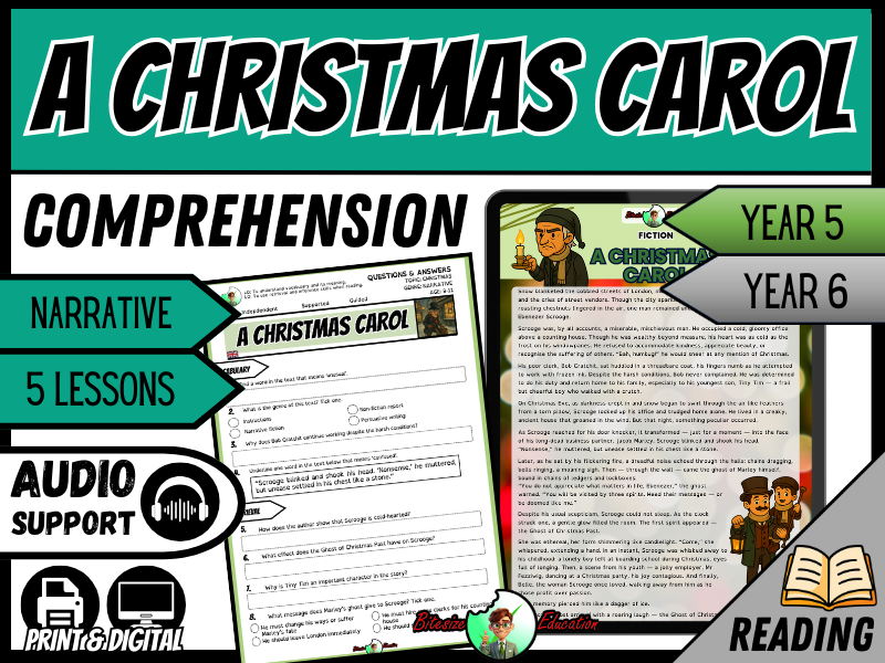 A Christmas Carol | Reading Comprehension | Year 5/6