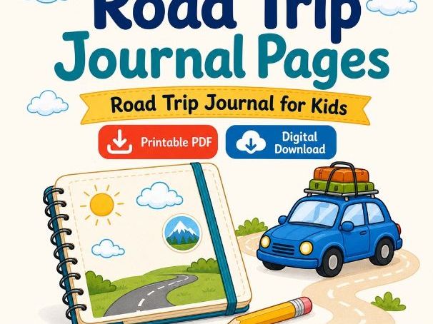Road Trip Journal Pages