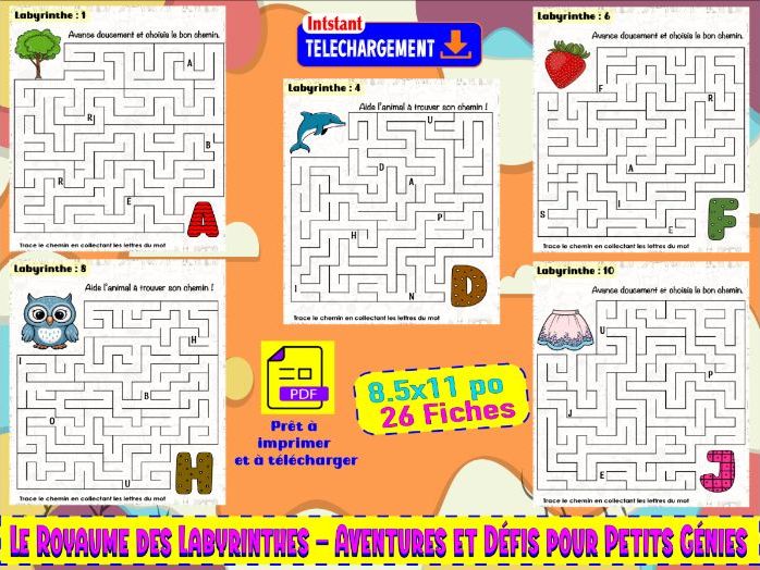 Le Royaume des Labyrinthes – Aventures et Défis pour Petits Génies