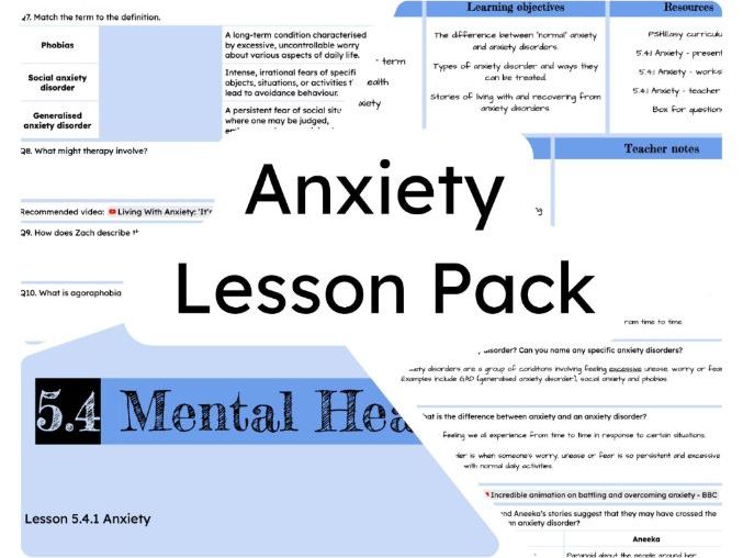 5.4.1 Anxiety Lesson Pack