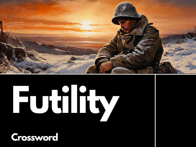 Futility by Wilfred Owen Revision Crossword