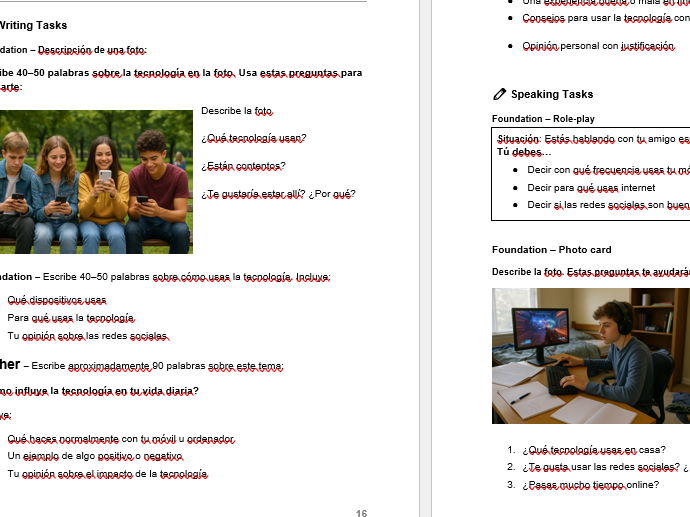 Spanish GCSE Workbook + Answers (new from 2024) - PART 2 of 4