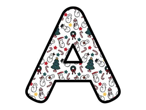 Printable Display Bulletin Letters Numbers And More Snowmen Christmas 