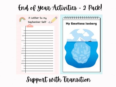 Transition/ End of Year Activities - Pack of 2!