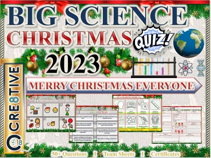 Science Christmas 2023 Teaching Resources