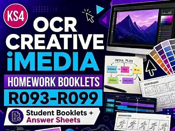 Creative iMedia Homework Booklets | R093-R099 | Student Booklets and ...