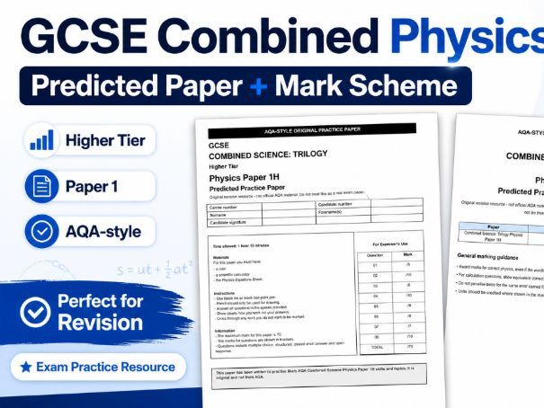 2026 Predicted GCSE Combined Physics Paper 1