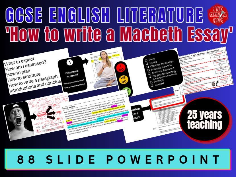 Macbeth -  How to Write Exam Essays | GCSE English Literature | AQA |  Revision | Exam Technique