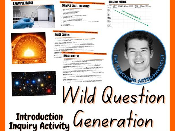 Stars Wild Question Generation Inquiry | Warm-up Space / Astro Activity - FREE
