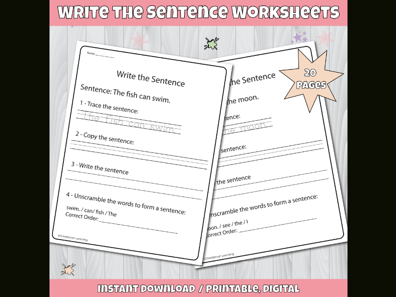 November Morning Work Activities Sentences