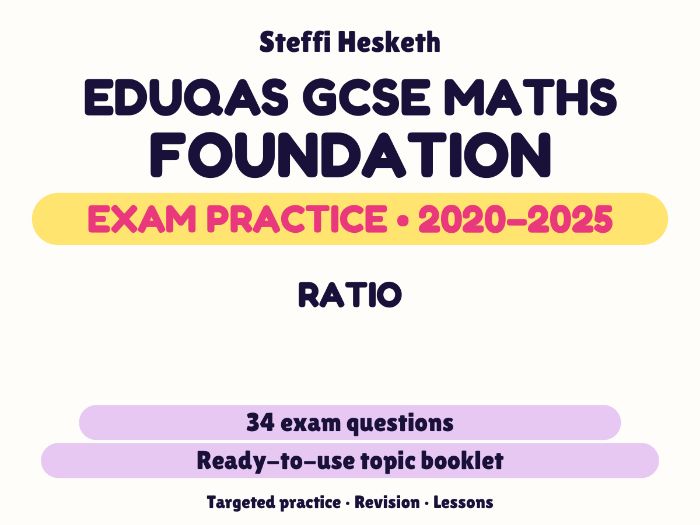 Eduqas GCSE Maths Foundation: Ratio Exam Questions | 2020-2025