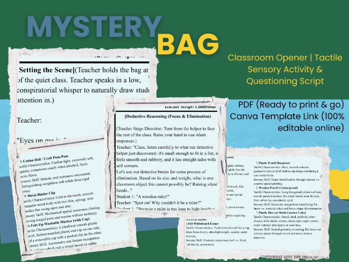 Classroom Mystery Bag: Morning Starter & Focus Opener for Young Learners