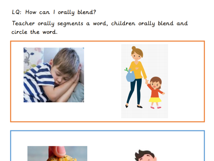 Phase 1 Oral Blending Activities