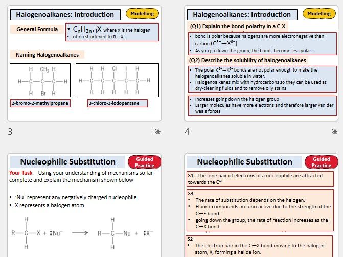 Year 12 - Introduction to Halogenoalkanes