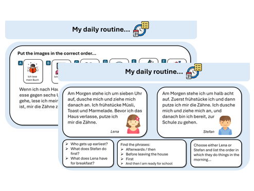 Daily Routine (German) – Ready-to-teach