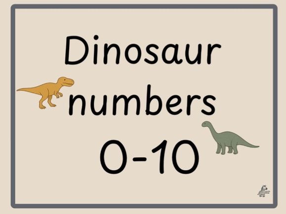 EYFS Reception/Nursery/KS1 Dinosaur Numbers 0-10