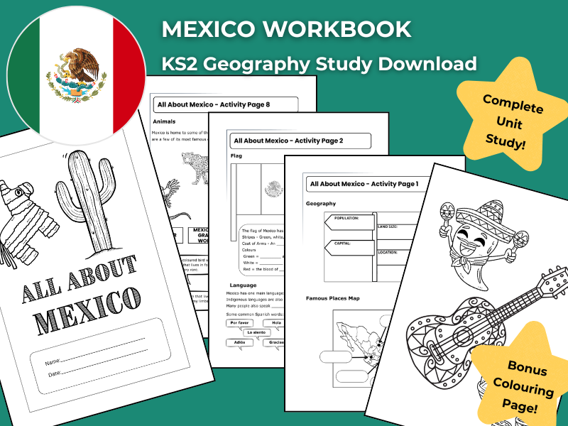 Mexico KS2 Geography Activity | Workbook