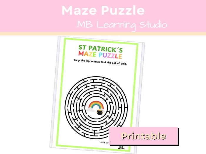 St Patricks Day Maze Puzzle