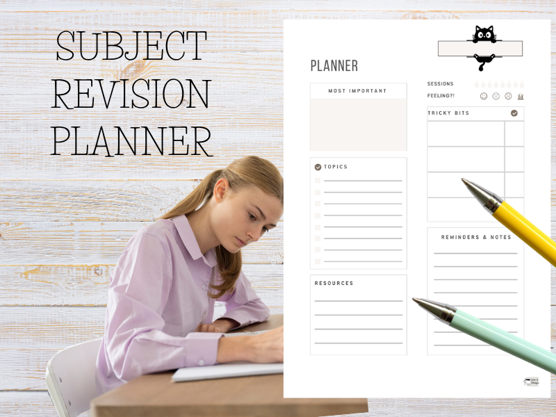 Revision Planner for Mocks, Exams & GCSEs