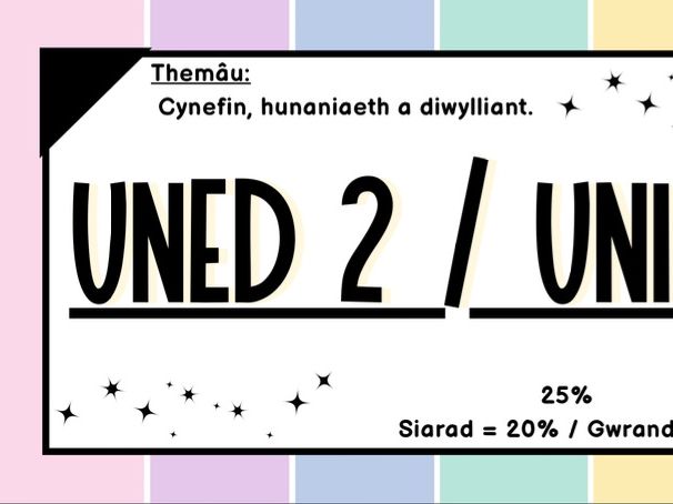 Uned 2/ Unit 2 display pack