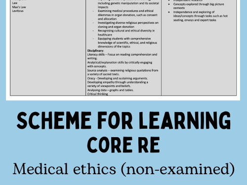 Medical Ethics scheme for learning