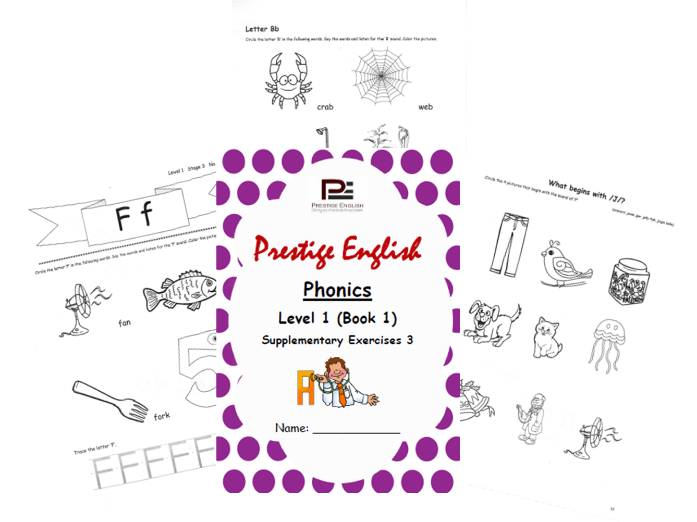 Phonics Book – Level 1 (Book 1) – Supplementary Exercises 3 ( Jolly Phonics )