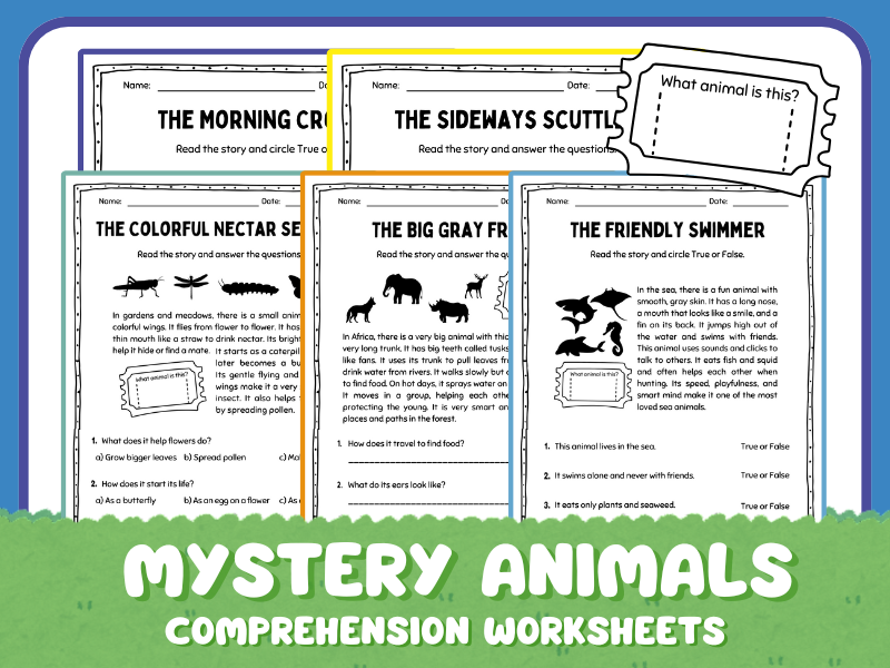 Reading Comprehension – Mystery Animals