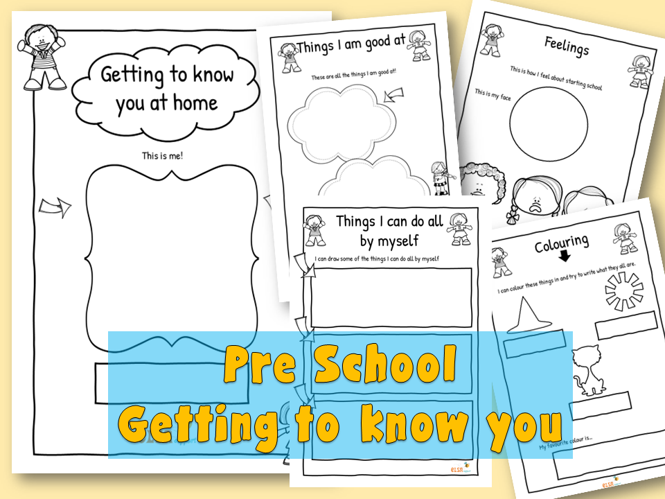 Preschool Getting to know you booklet