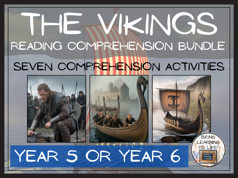 The Vikings Reading Comprehension Bundle | Year 5 or Year 6