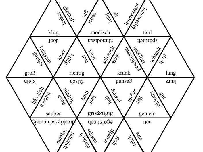 Tarsia - German opposites - free