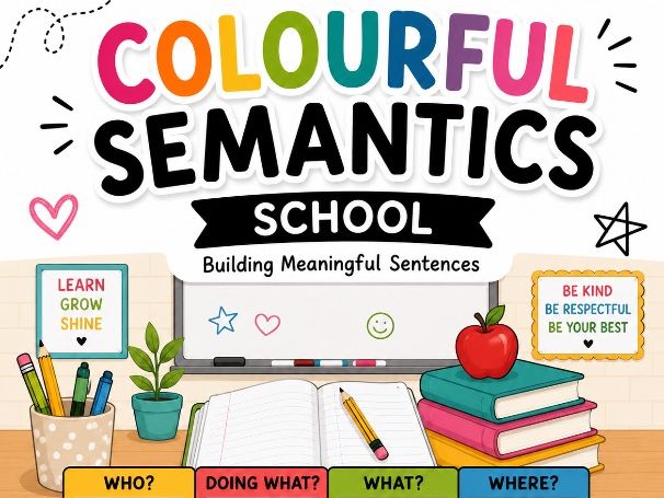 School Themed Colourful Semantics