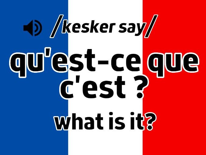 French display - classroom language