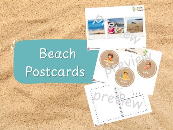 Beach Postcard Writing