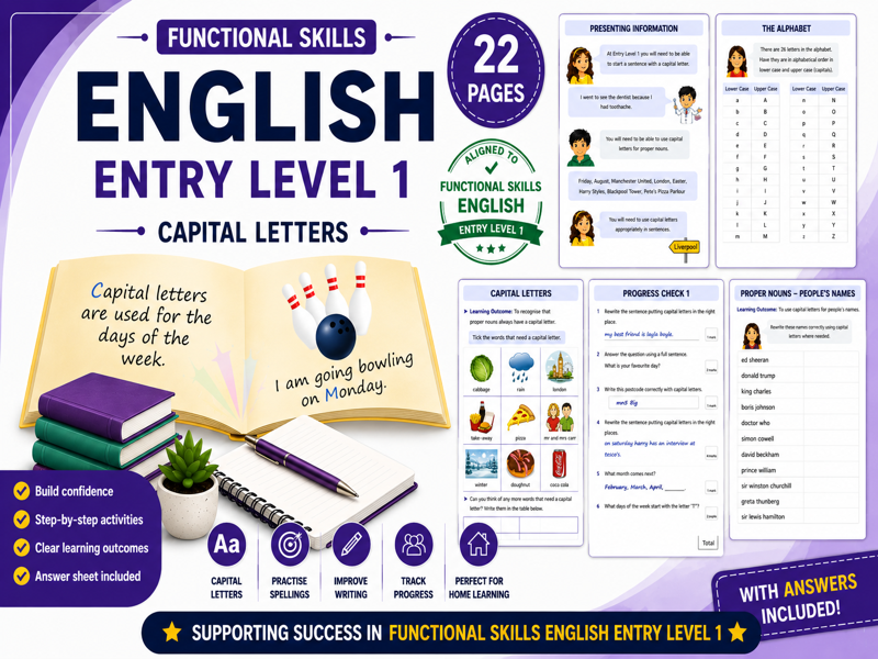 Capital Letters Workbook Entry Level 1