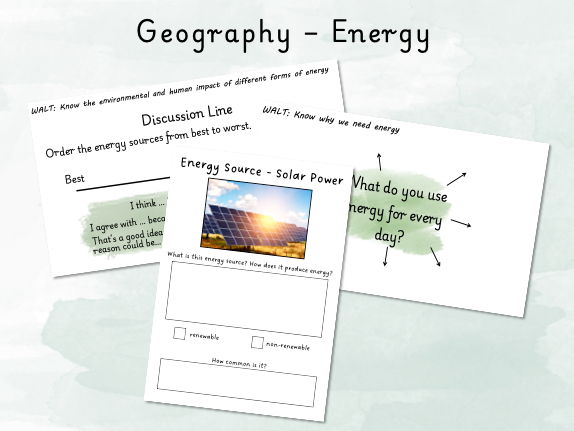 Geography - Energy Unit