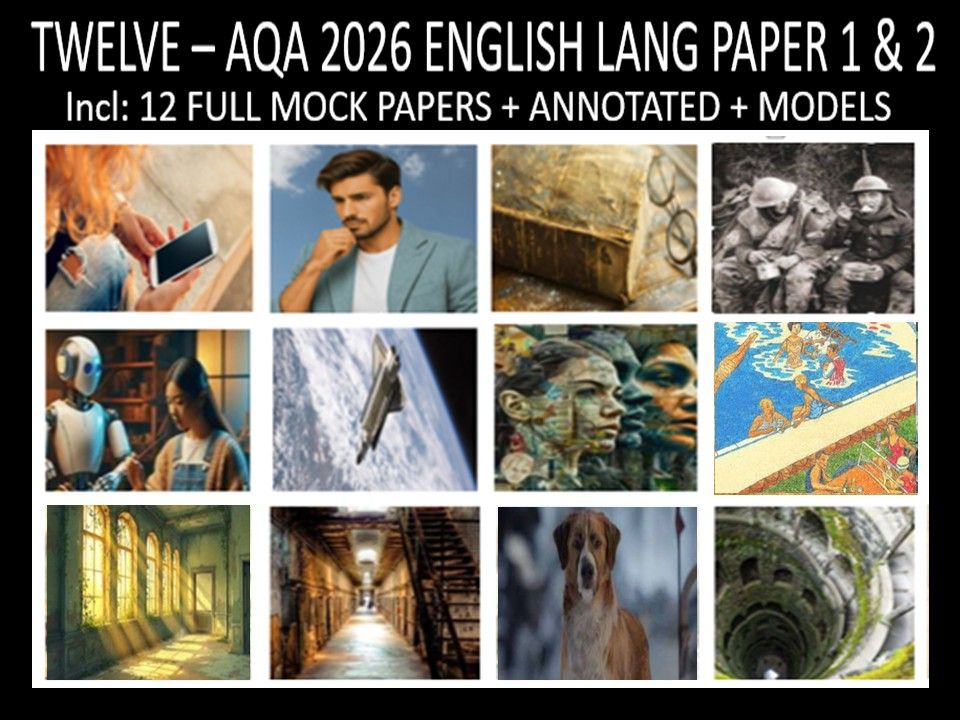 TWELVE - AQA PAPER 1 & 2 | 2026 FULL MOCKS | ANNOTATED | MODELS