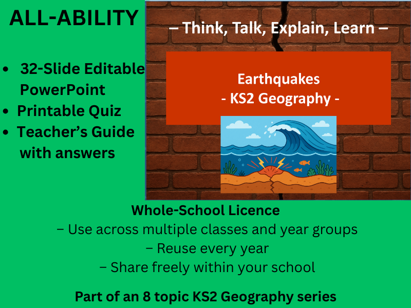 Earthquakes  (KS2 Geography)