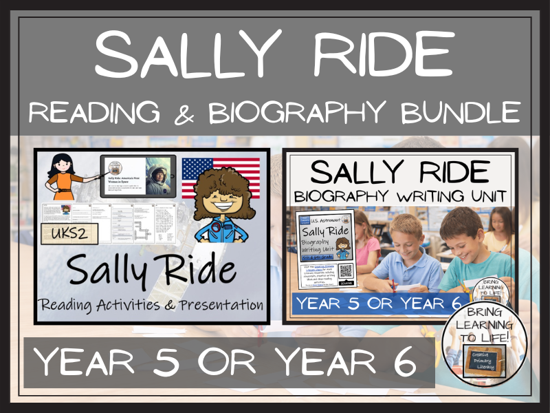 Sally Ride Reading Comprehension & Biography Bundle | UKS2