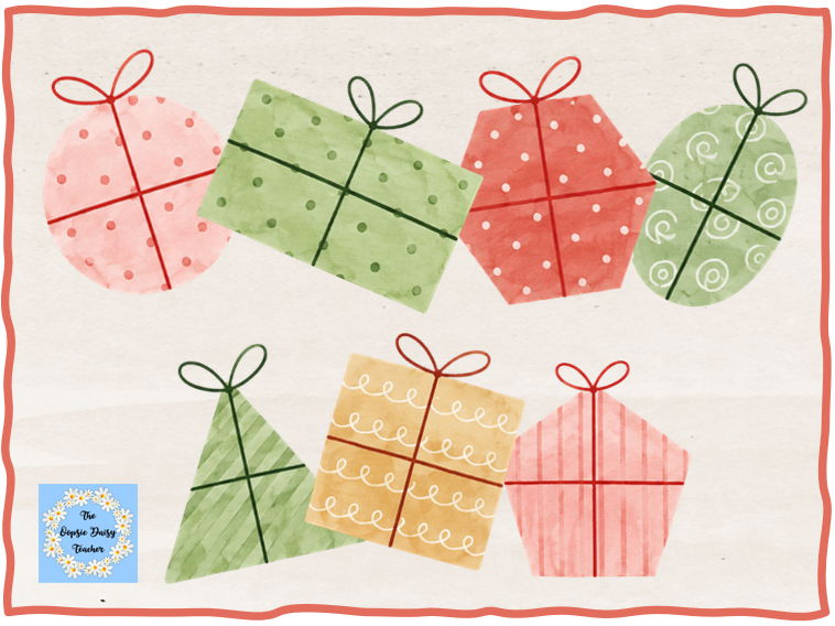 2D Shape Recognition - Christmas Present Theme