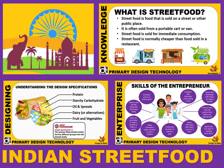 Design Technology - Indian Streetfood (Upper Key Stage 2)