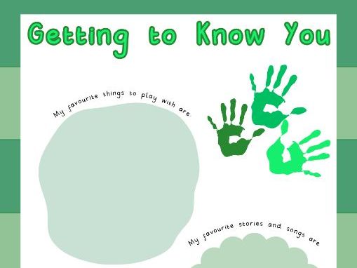 EYFS All About Me Book | Reception Transition Booklet | Starting School