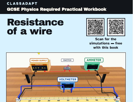 Resistance of a wire Physics Required Practical Workbook with ClassAdapt Science Simulations