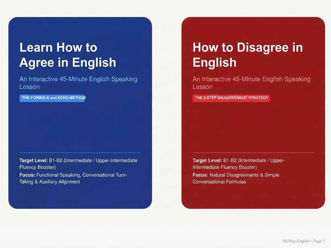 How to Agree and Disagree in English