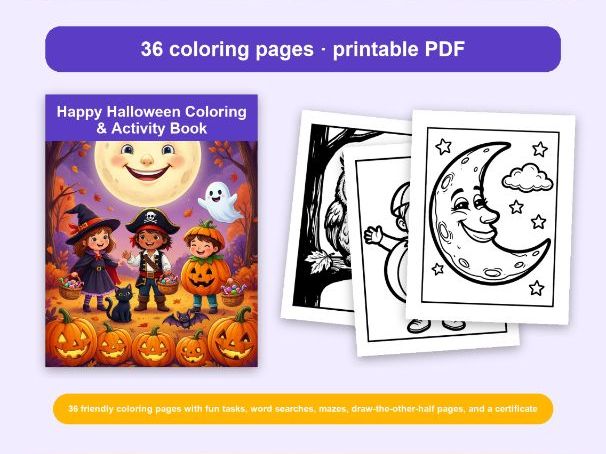 Halloween Coloring Pages and Activities