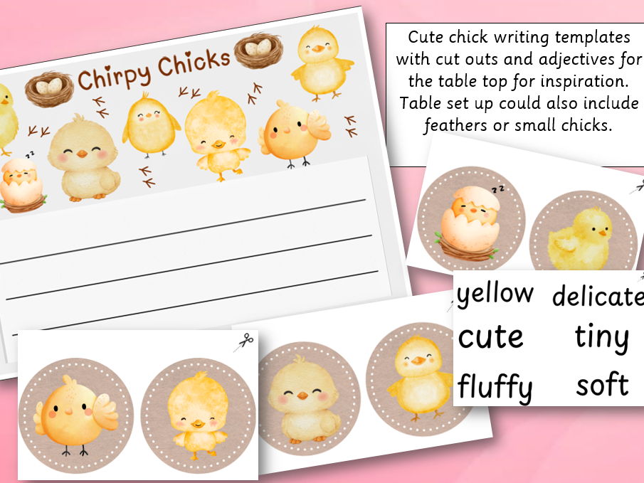 Chirpy Chick Writing Frame