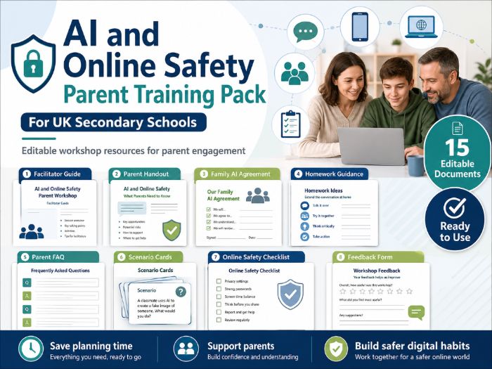 AI and Online Safety Parent Training Pack | Secondary Schools