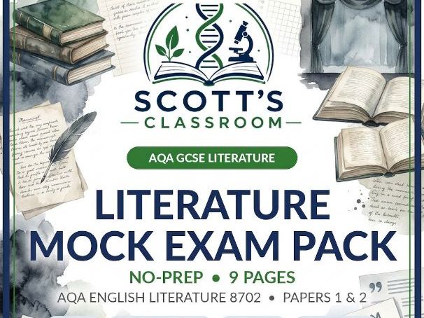 AQA GCSE English Literature Mock Exam Pack