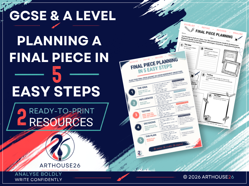 Final Piece Planning in 5 Easy Steps. KS4-KS5