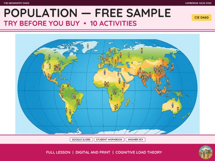 Population & Migration FREE SAMPLE | IGCSE Geography 0460 | 7 Modules