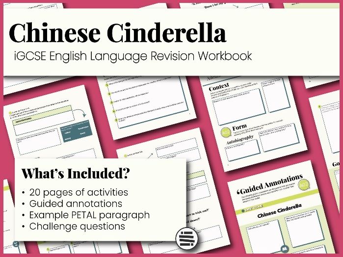 Chinese Cinderella | iGCSE English Language Revision Workbook